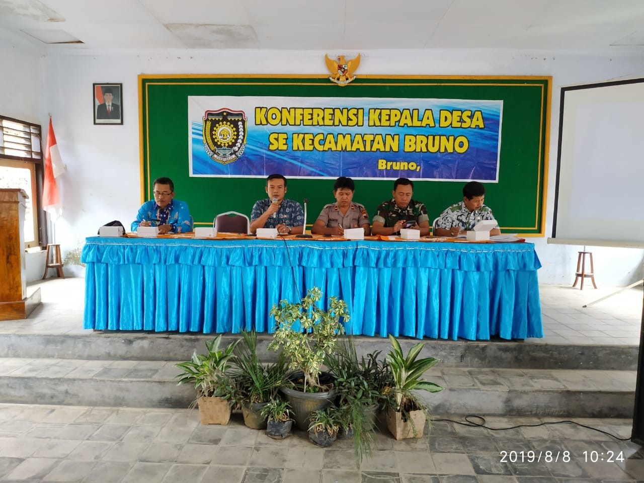 Konferensi Kepala Desa Se- Kecamatan Bruno Bulan Agustus 2019