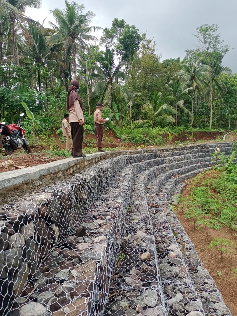 Monitoring Pembangunan Bronjong Desa Brunosari