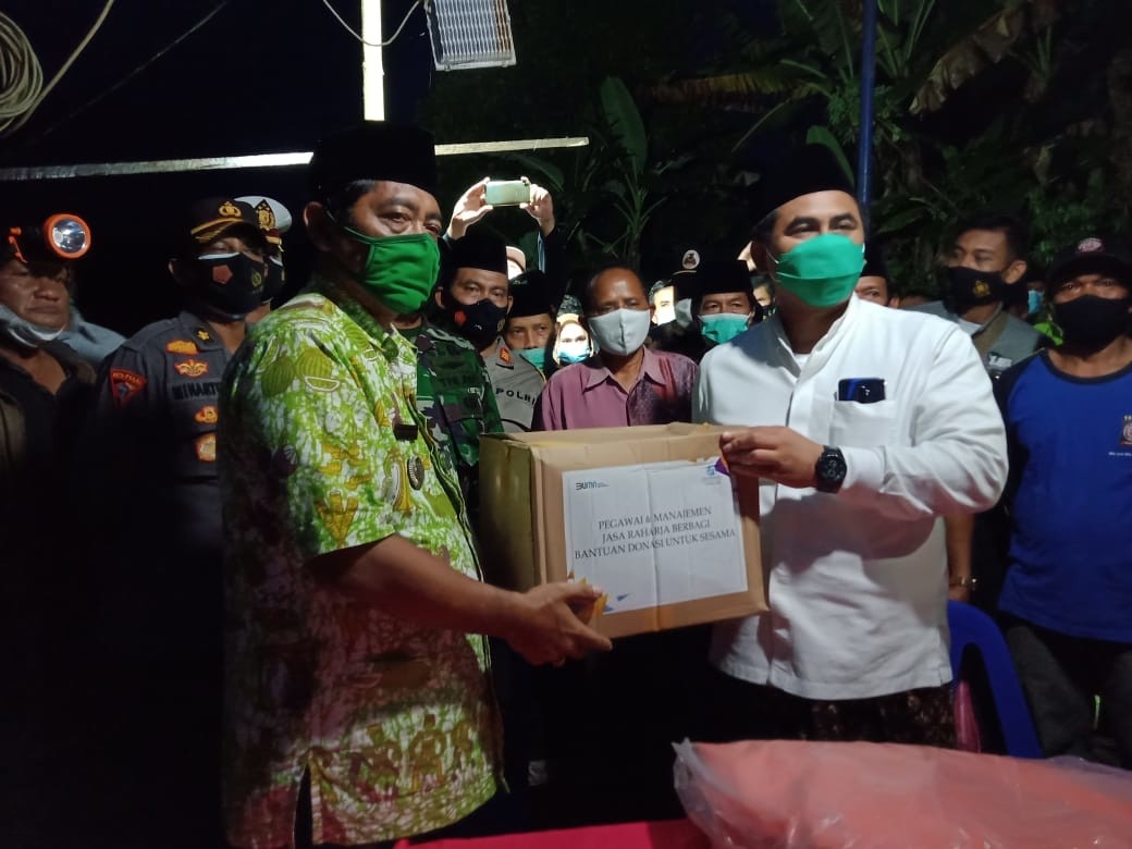 Bantuan dari Jasa Raharja untuk Korban Tanah Bergerak Desa Tegalsari