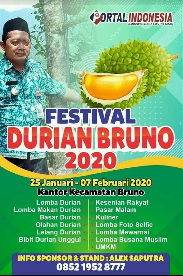 Festival Durian Bruno 2020 Akan Segera Digelar 