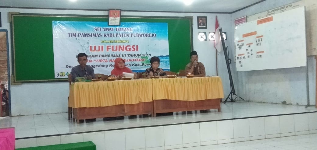 Uji Fungsi Program PAMSIMAS Desa Karang Gedang