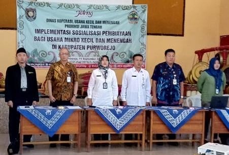 Sosialisasi Pembiayaan UMKM Provinsi Jateng di Kecamatan Bruno 