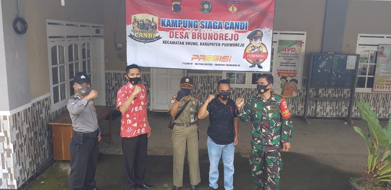 Pemantauan Posko Siaga Covid-19 Desa Brunorejo