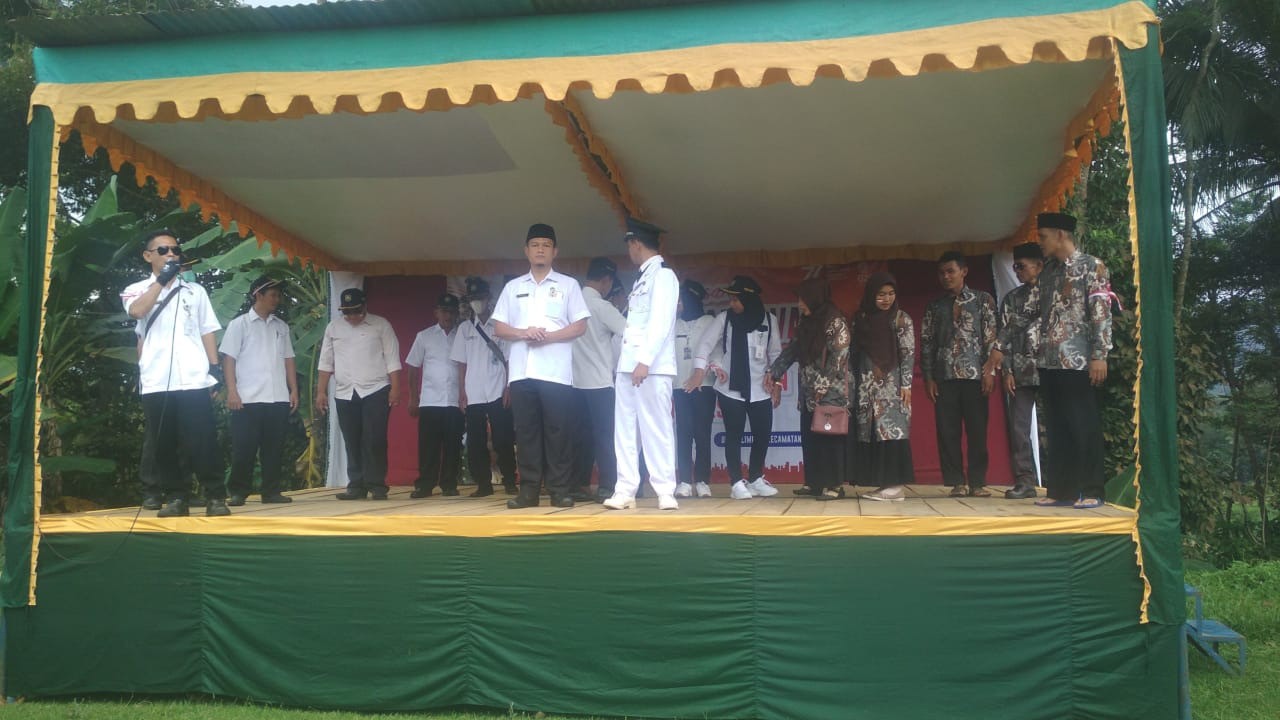 Sambutan Plt Camat Pemberangkatan Carnaval di Desa Blimbing