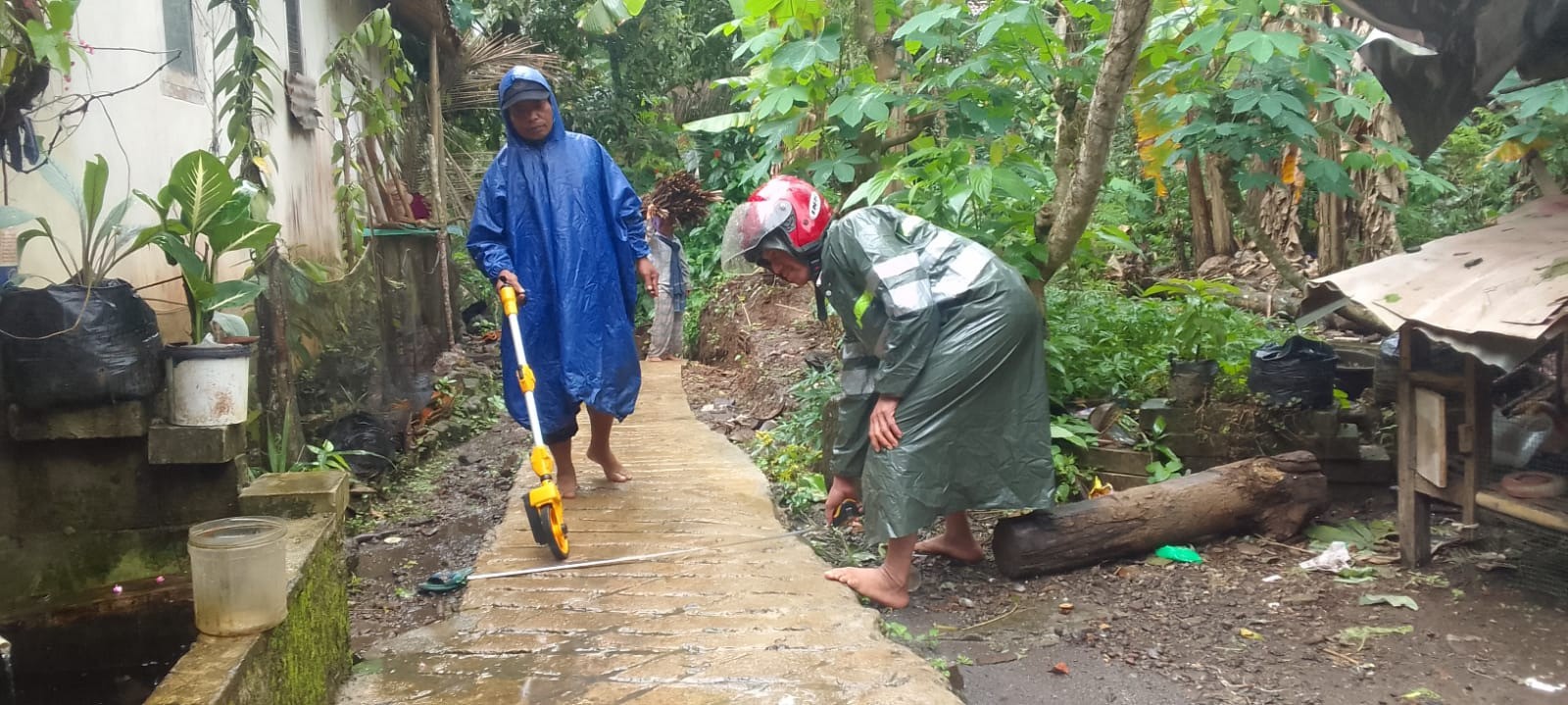 Pengukuran JUT Rabat Beton di Dusun Sukan Desa Cepedak