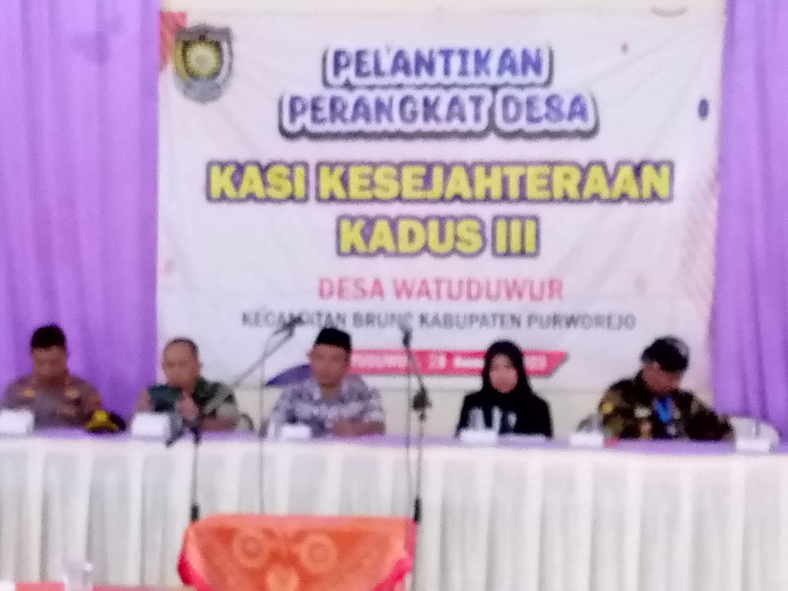 Pelantikan Kasi Kesejahteraan ( Kadus III ) Desa Watuduwur