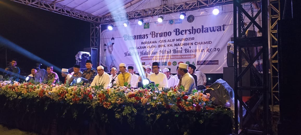 Sholawat bersama memperingati Milad yang ke-29 BMT BINAMAS